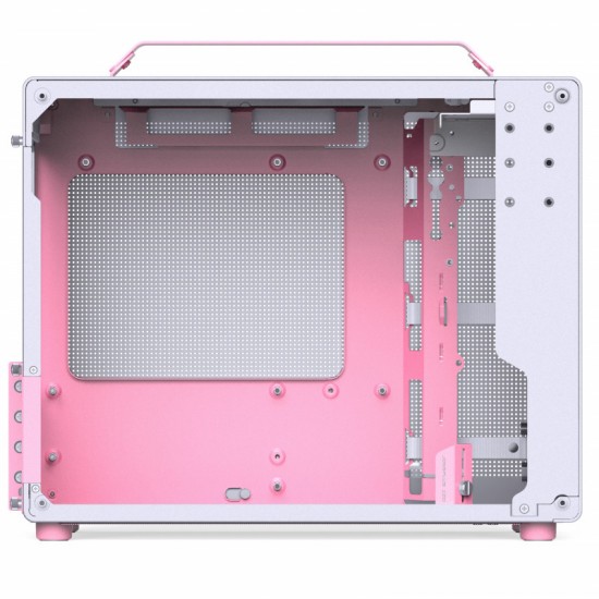 JONSBO Z20 [Pink/White] PCケース Jonsplus Z20 Tempered Glass Version Computer Case - White-Pink